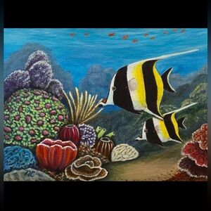 Hand Crafted Art “Coral Reef”